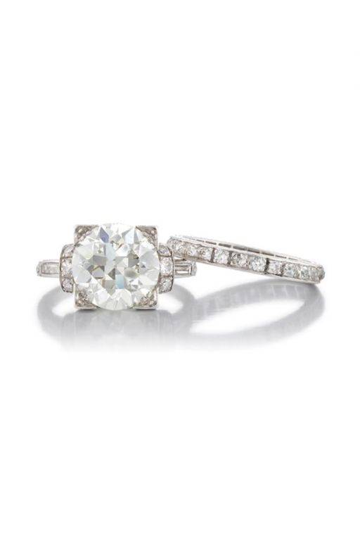 Two Platinum Diamond Rings