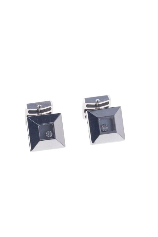 Pair of 18k Gold Diamond Cufflinks