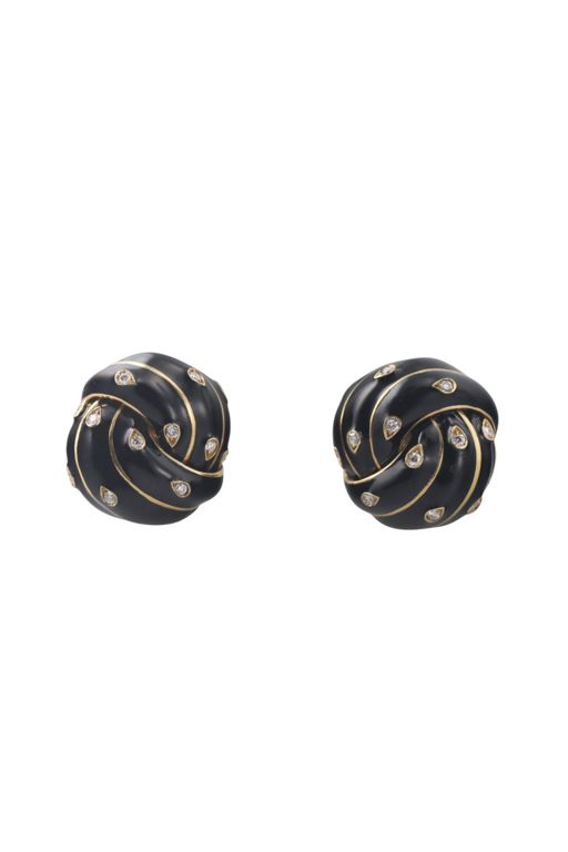 18k Gold Diamond Earrings
