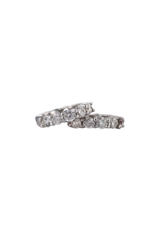 Pair of 14k Gold Diamond Earrings