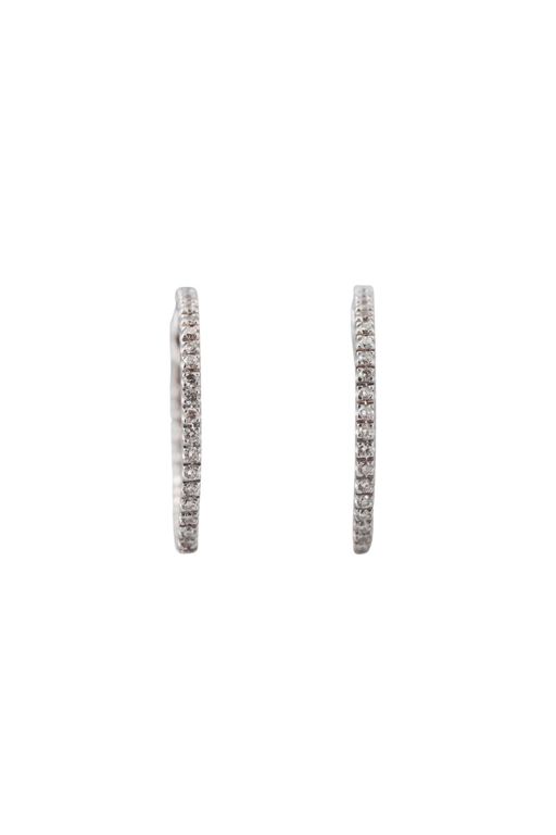 Pair of 18k Gold Diamond Earrings