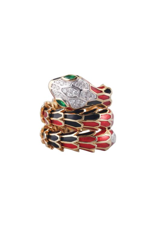 18k Gold and Silver Multi-Gem Ring