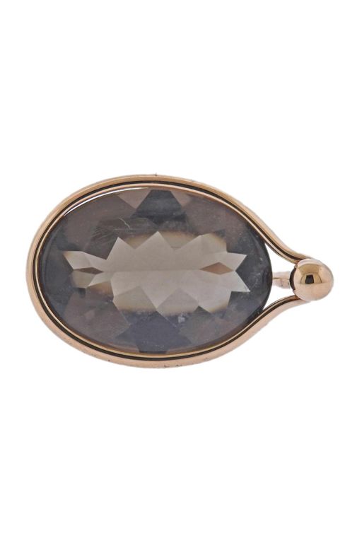 18k Gold Quartz Ring