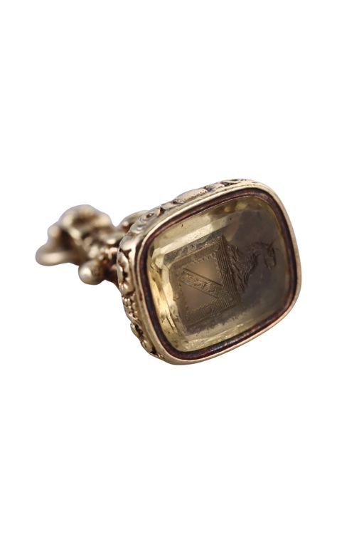 14k Gold Citrine Pendant