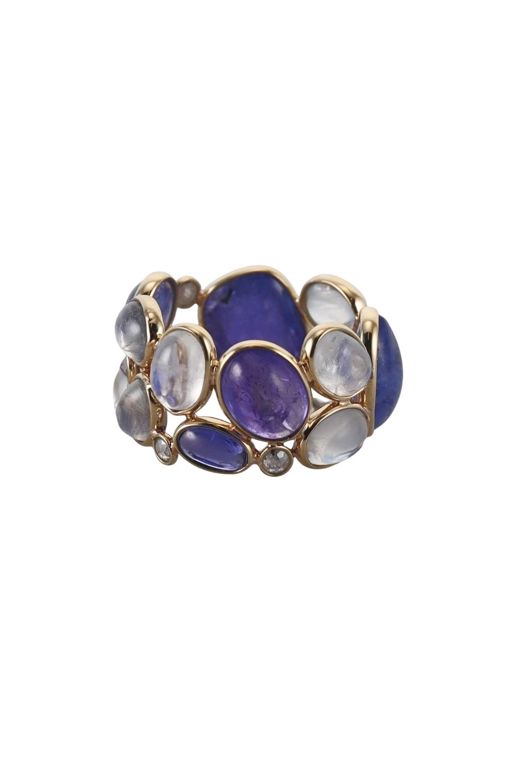 18k Gold Multi-Gem Ring