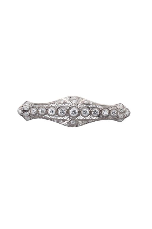 Platinum Diamond Brooch