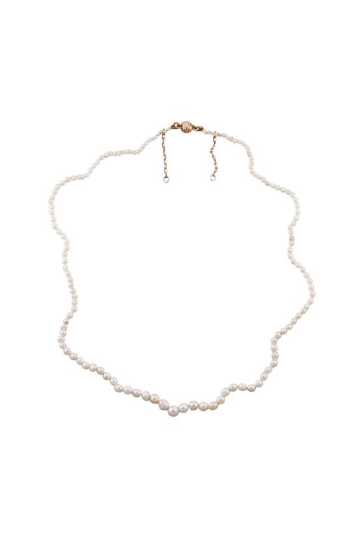 14k Gold Pearl Necklace