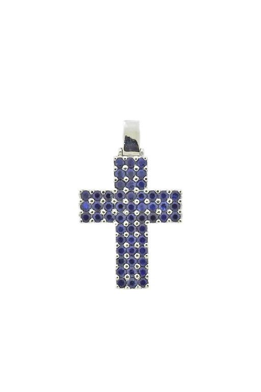 18k Gold Sapphire Pendant