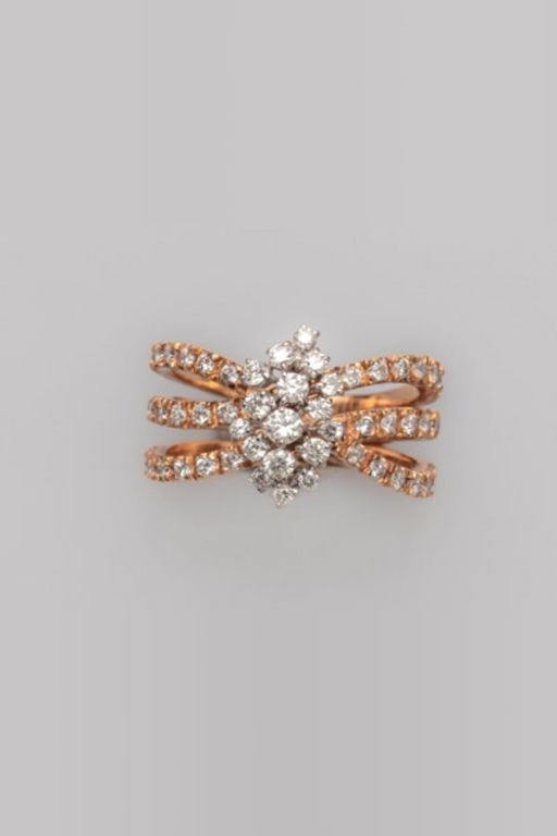 18k Rose Gold Diamond Ring