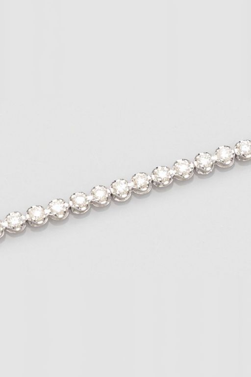 Platinum Diamond Line Bracelet