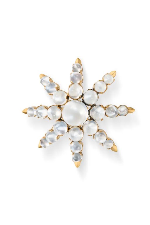 Moonstone Brooch