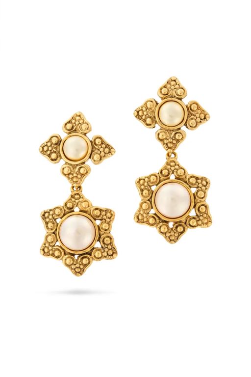 Pair of Simulated Pearl Earrings