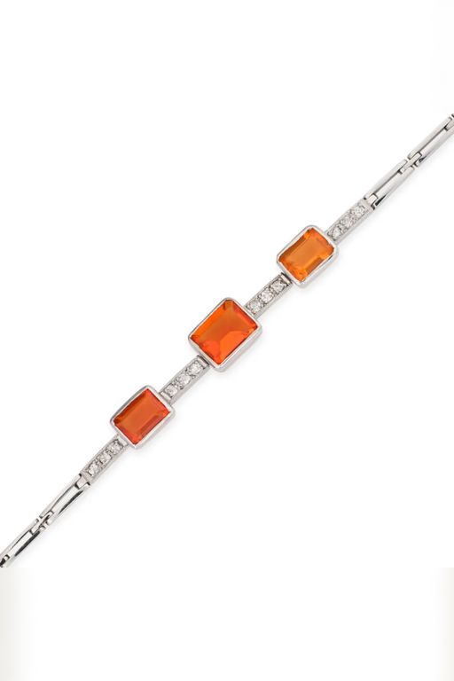 Opal and Diamond Bracelet