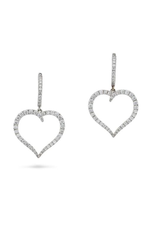 Pair of 18k Gold Diamond Earrings