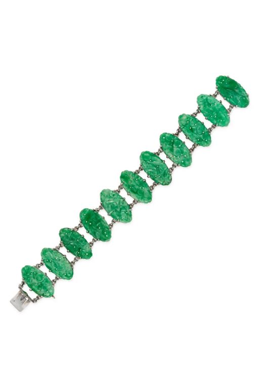 18k Gold Jadeite Bracelet