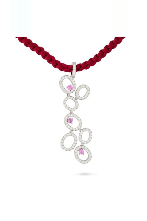 Sapphire and Diamond Pendant Necklace