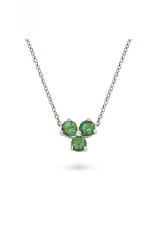18k Gold Tourmaline Pendant Necklace
