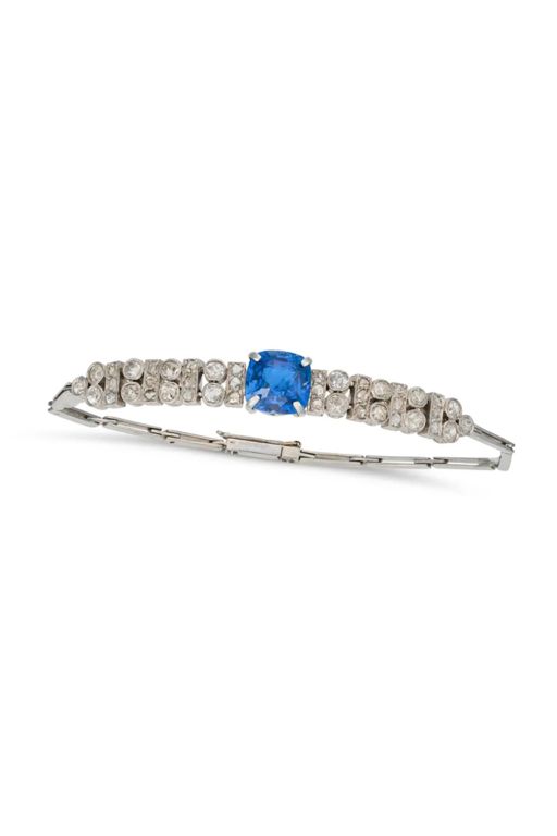 Sapphire and Diamond Bracelet