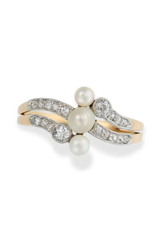 Pearl and Diamond Ring