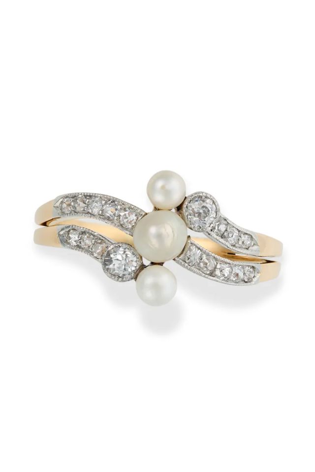 Pearl and Diamond Ring