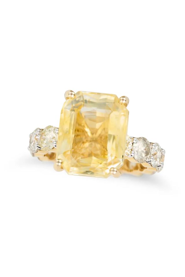 14k Gold Sapphire and Diamond Ring