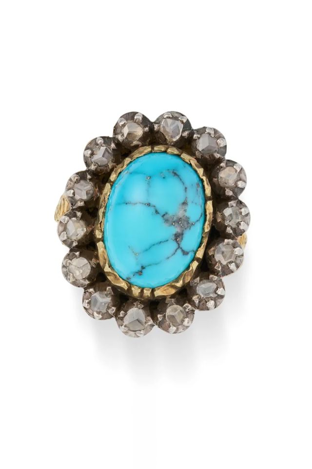 Turquoise and Diamond Ring