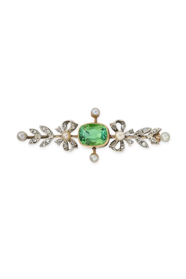 Multi-Gem Brooch
