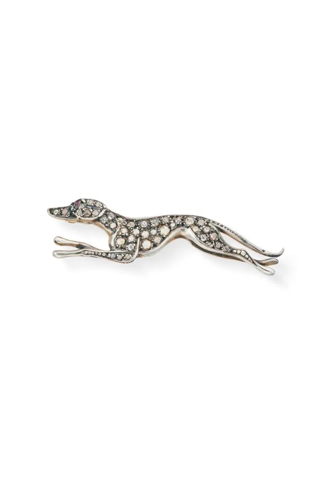 Diamond and Ruby Brooch