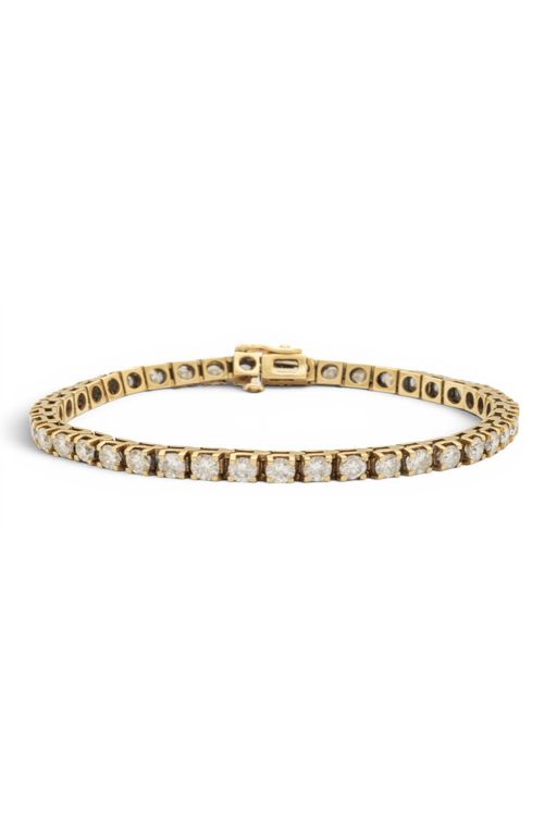 14k Yellow Gold Diamond Bracelet