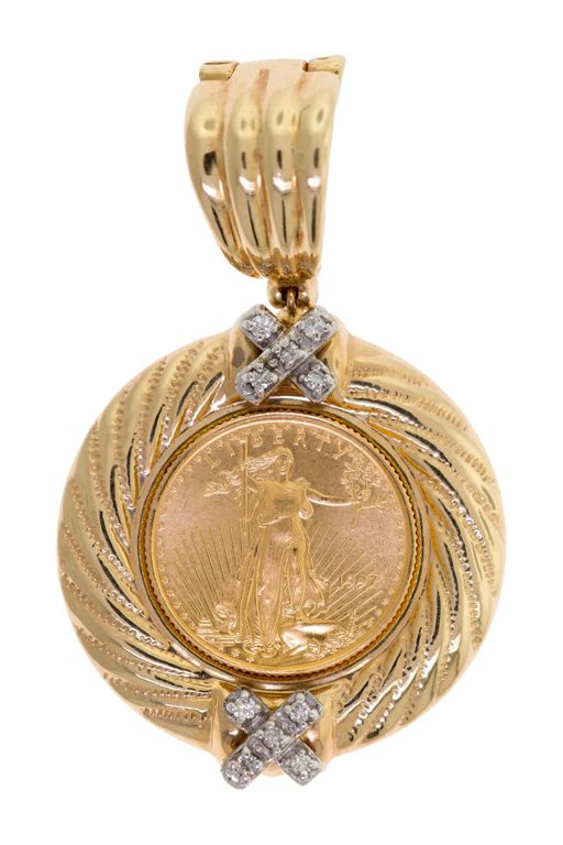 Gold Diamond Pendant