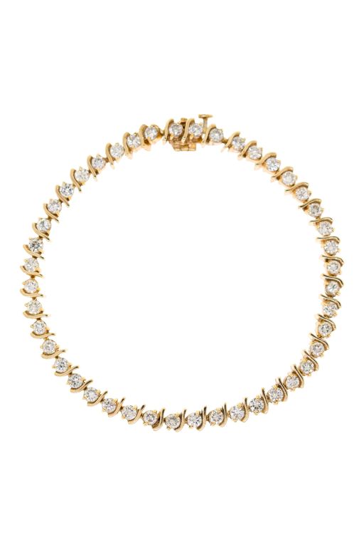 14k Gold Diamond Bracelet