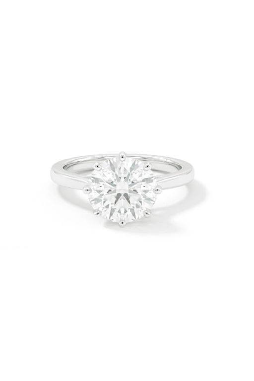 18k White Gold Diamond Solitaire Ring