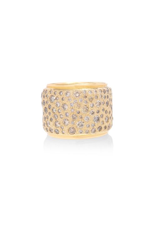18k Rose Gold Diamond Band Ring