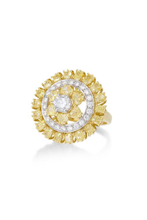 18k Yellow Gold Diamond Ring