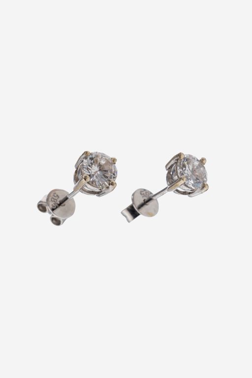 Pair of 14k Gold Diamond Earrings