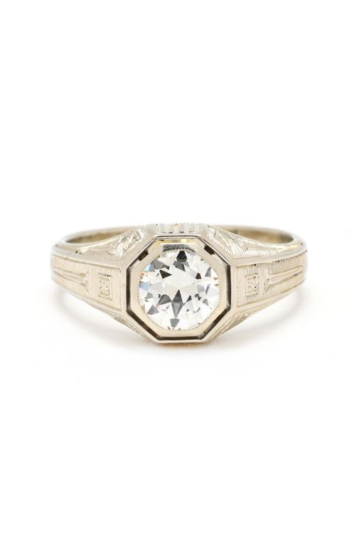 14k White Gold Diamond Ring