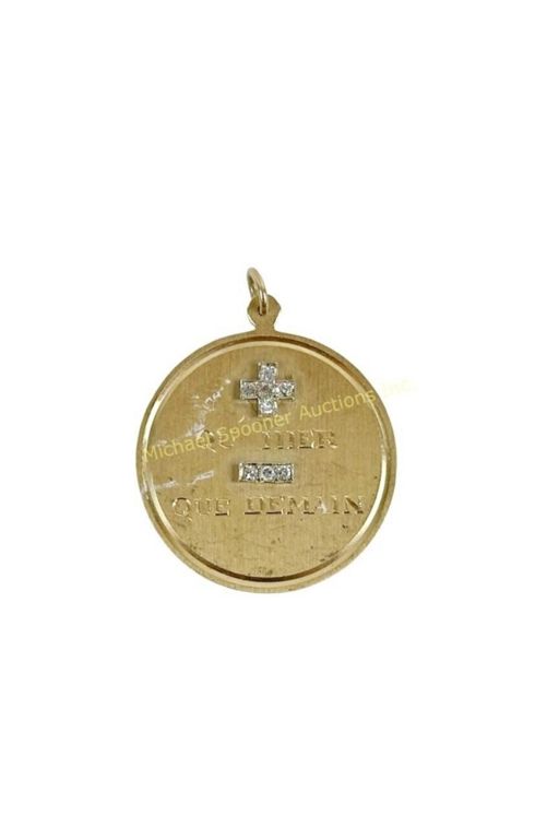 14k Gold Diamond Pendant