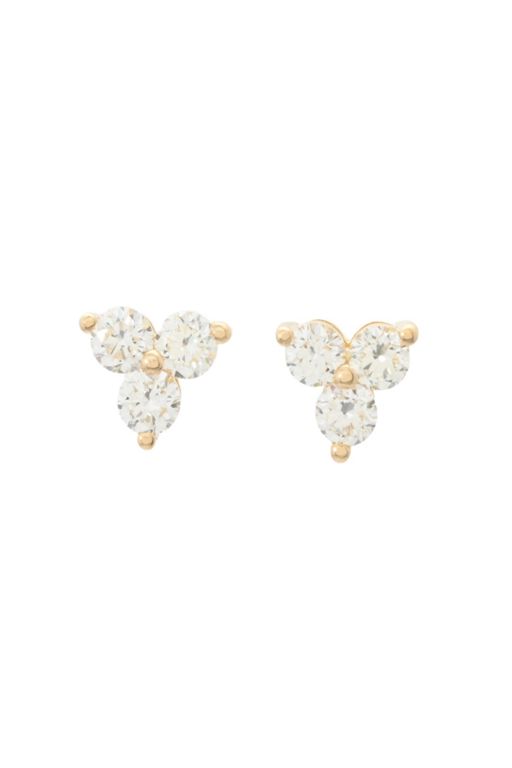 18k Gold Diamond Earrings
