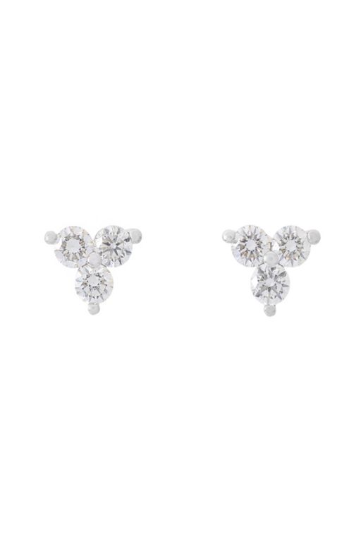 Pair of 18k Gold Diamond Earrings