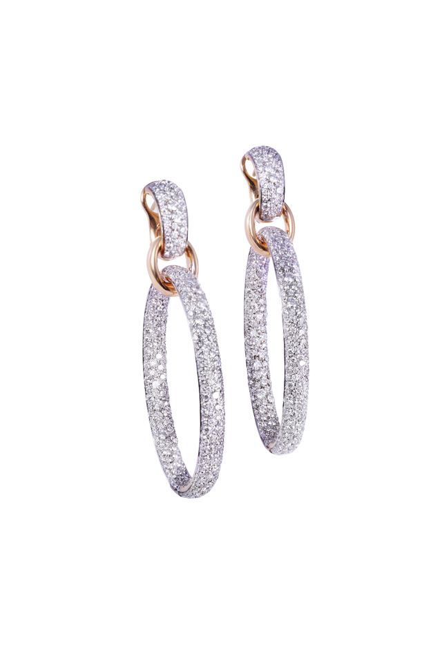 18k Gold Diamond "Iconica" Earrings