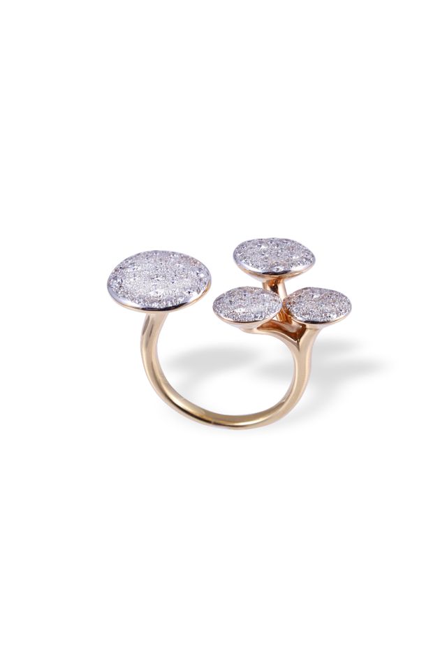18k Gold Diamond "Sabbia" Ring