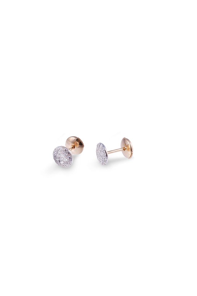 18k Gold Diamond "Sabbia" Earrings