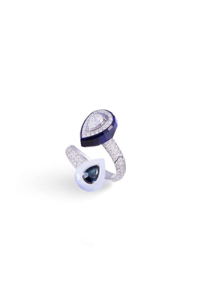 18k Gold Multi-Gem "Joyful" Ring