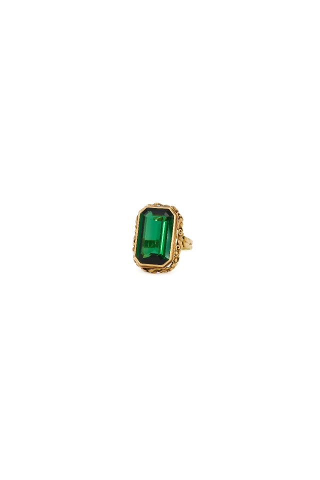 14k Yellow Gold Tourmaline Cocktail Ring