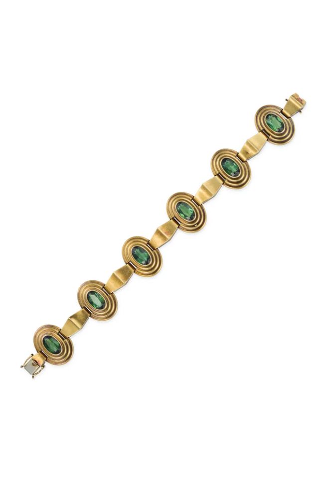 18k Gold Tourmaline Bracelet