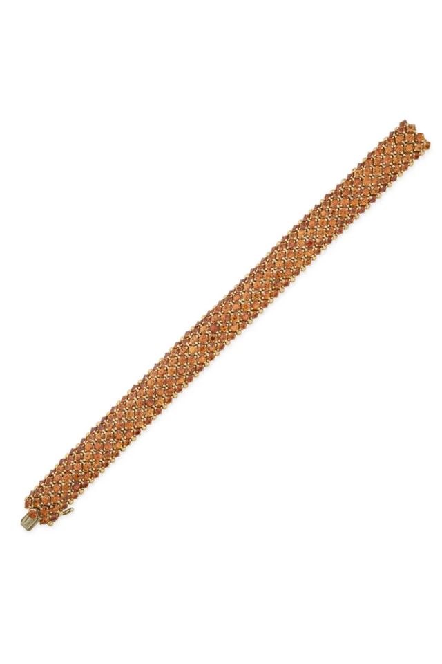 Gold Garnet Bracelet