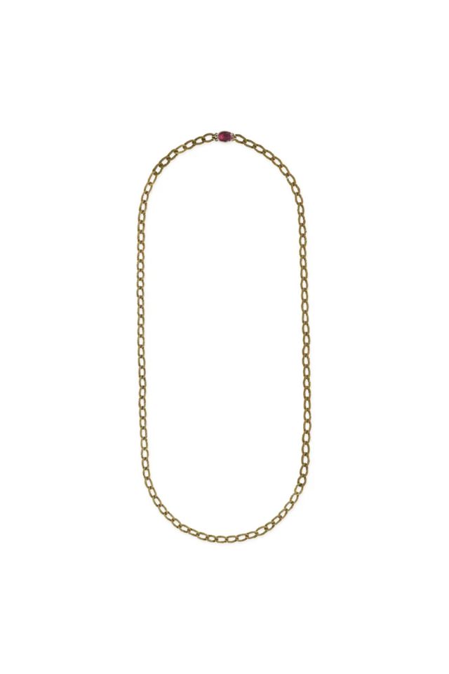 Gold Garnet Necklace