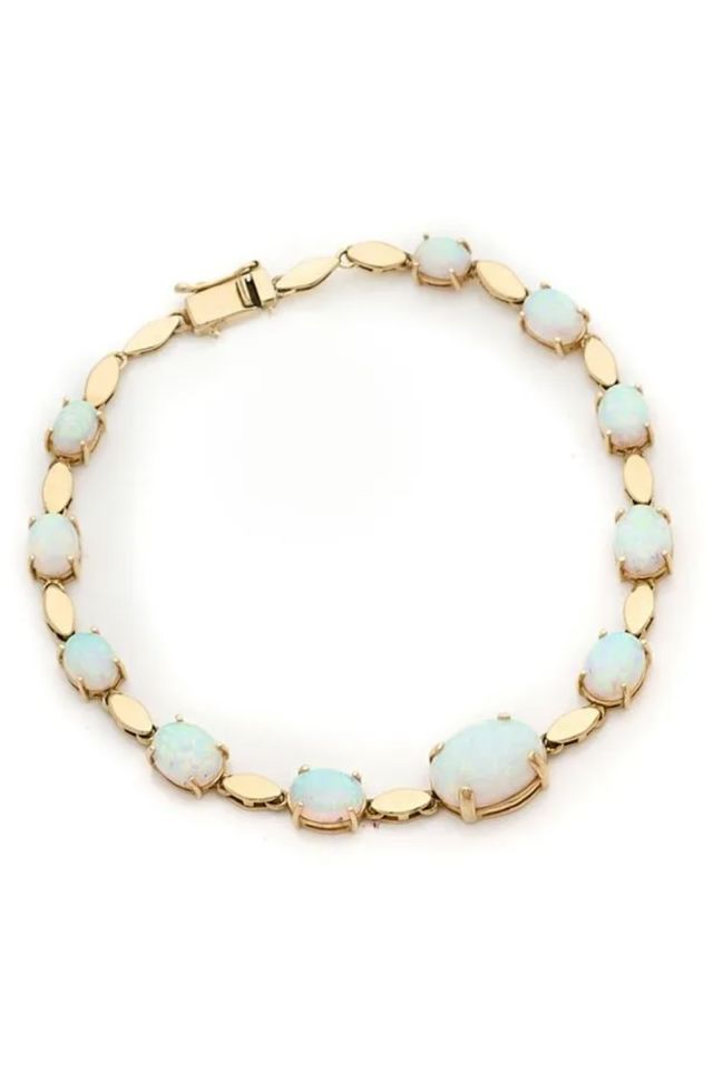 14k Gold Opal Bracelet