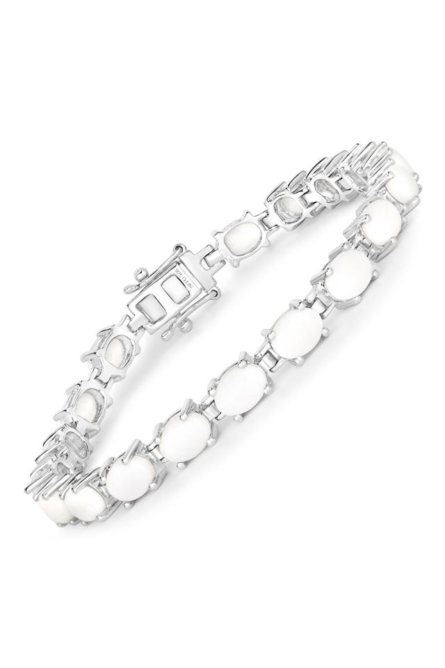 Sterling Silver Opal Bracelet