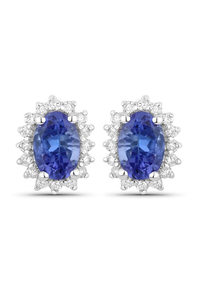Tanzanite and Diamond Earrings